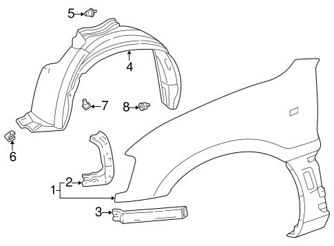 BODY/FENDER & COMPONENTS for 1997 Toyota RAV4 #1