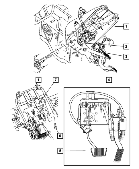 Accelerator Pedal for 2005 Dodge Durango #1