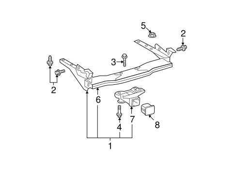 BODY/TRAILER HITCH COMPONENTS for 2005 Toyota Tundra #1