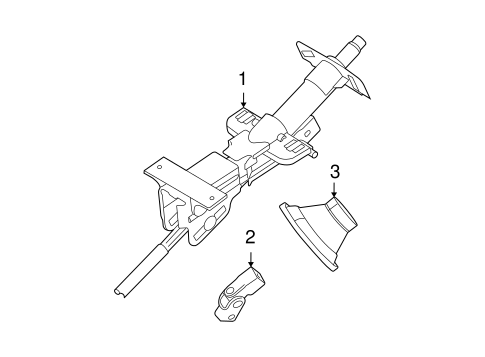 XC90 STEERING COLUMN ASSEMBLY