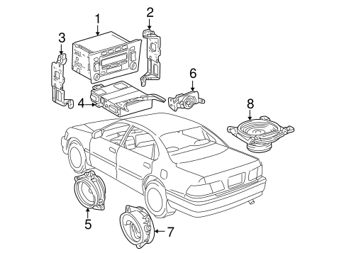 BODY/SOUND SYSTEM for 2003 Toyota Avalon #1
