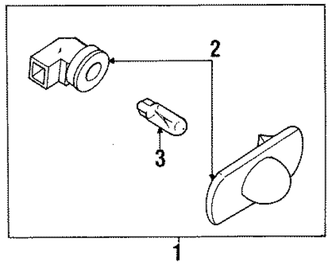 ELECTRICAL/LICENSE LAMPS for 1996 Toyota Tercel #1