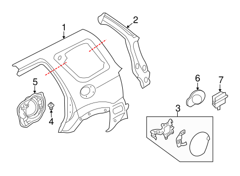 Mariner QUARTER PANEL & COMPONENTS