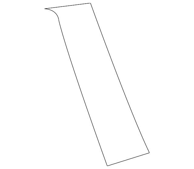 13166389 Деталь BLACK OUT TAPE, LEFT