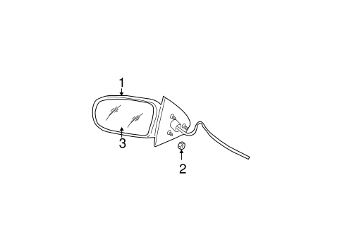 Outside Mirrors for 2004 Oldsmobile Bravada #0