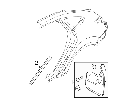 Body/Exterior Trim - Quarter Panel for 2012 Ford Focus #1