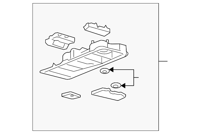 5F2Z17519A70AAC Деталь OVERHEAD CONSOLE
