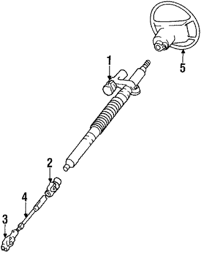 240 STEERING COLUMN & WHEEL