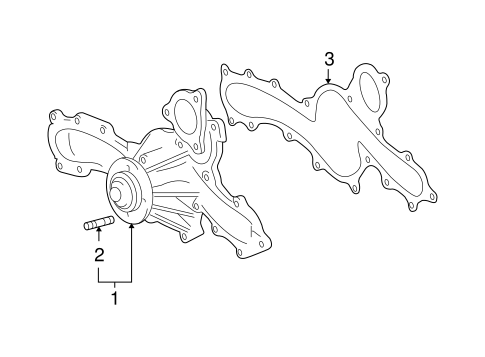 COOLING SYSTEM/WATER PUMP for 2005 Toyota Tundra #1