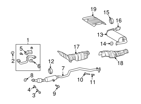 EXHAUST SYSTEM/EXHAUST COMPONENTS for 2010 Toyota Matrix #2