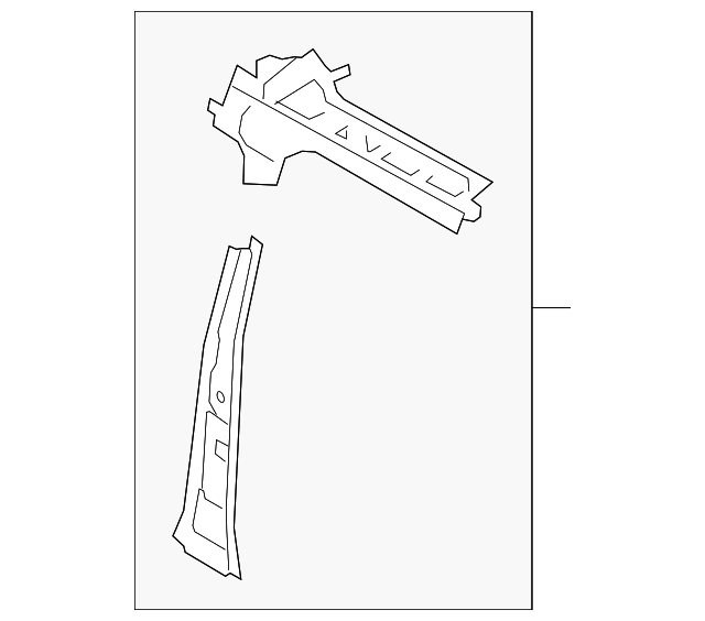 DT1Z61513A30A Деталь INNER CENTER PLR, RIGHT