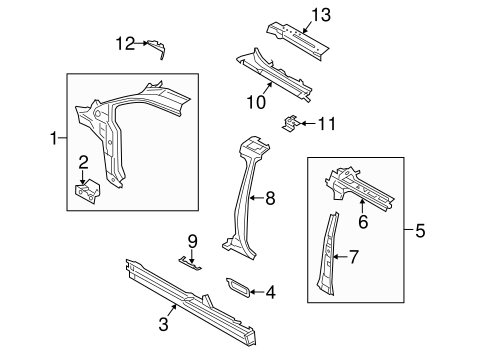 Transit Connect HINGE PILLAR