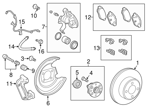 BRAKES/BRAKE COMPONENTS for 2015 Toyota Yaris #3
