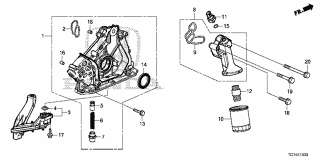Oil Pump for 2017 Honda Pilot #0