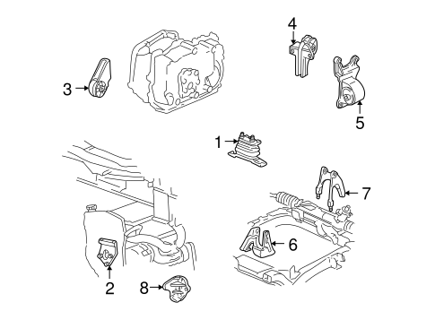 Grand Am ENGINE & TRANS MOUNTING