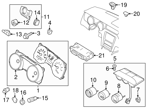 Electrical/Instruments & Gauges for 2013 Ford Mustang #1