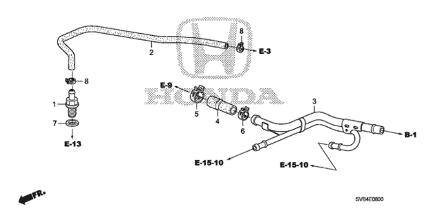 Breather Tube (1.8L) for 2011 Honda Civic #0