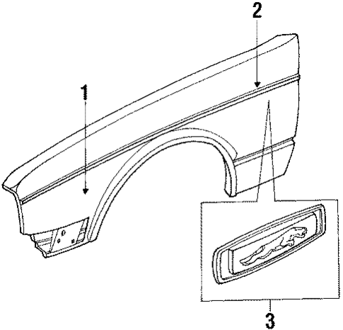 XJ12 FENDER & COMPONENTS