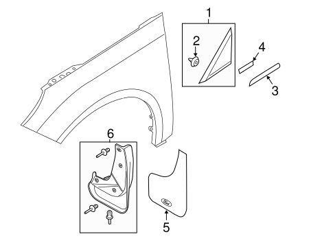 Focus EXTERIOR TRIM - FENDER