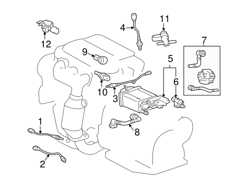 EMISSION SYSTEM/EMISSION COMPONENTS for 2005 Toyota Camry #1