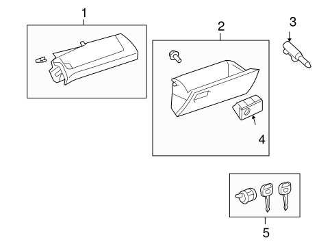 BODY/GLOVE BOX for 2011 Toyota RAV4 #1
