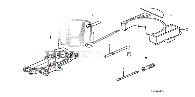 INTERIOR / BUMPER/TOOLS - JACK for 2012 Honda INSIGHT #1
