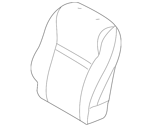 19185001 Деталь SEAT BACK COVER, RIGHT
