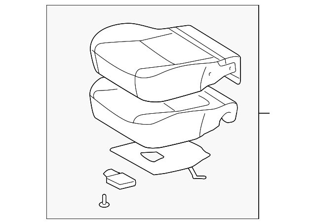 19184929 Деталь SEAT CUSHION, RIGHT
