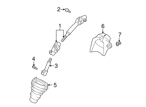 STEERING/STEERING COLUMN for 2006 Scion xB #1