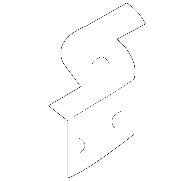 6F9Z-7422800-A UPPER HINGE, LEFT