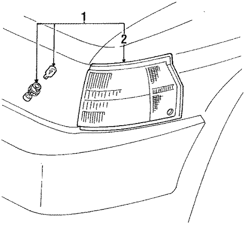Marker & Signal Lamps for 1990 Toyota Tercel #0