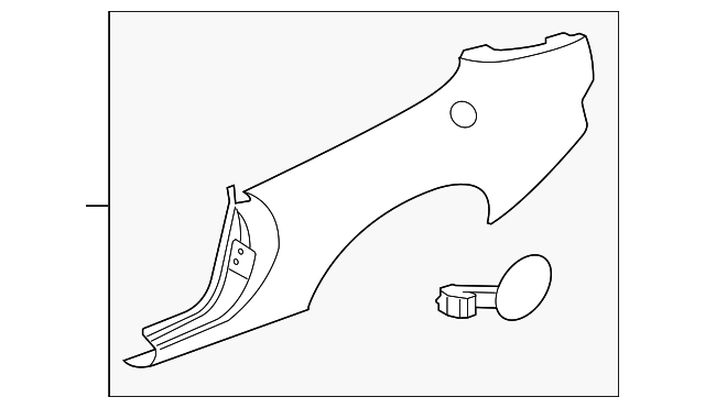 JLM20072 Деталь QUARTER PANEL, RIGHT