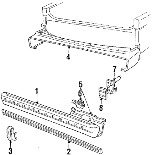 LTD BUMPER ASSEMBLY - REAR