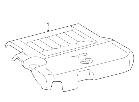ENGINE/ENGINE APPEARANCE COVER for 2013 Toyota Highlander #1