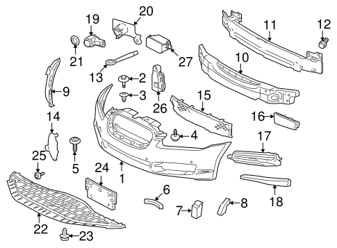 XF BUMPER & COMPONENTS - FRONT