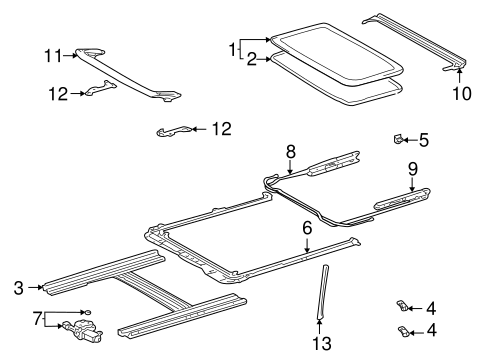 BODY/SUNROOF for 2006 Toyota Matrix #1