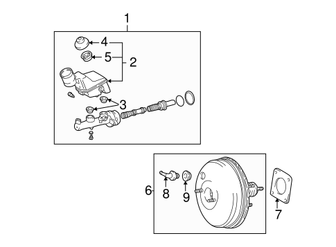 Vibe MASTER CYLINDER - COMPONENTS ON DASH PANEL