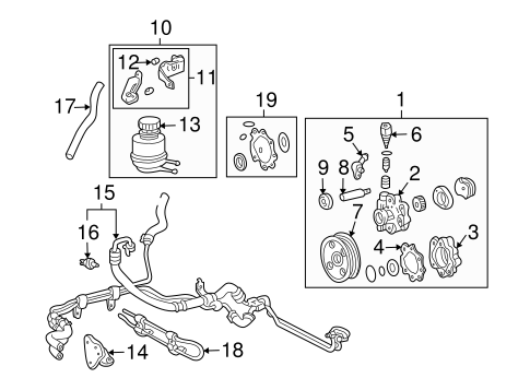 STEERING/PUMP & HOSES for 2004 Toyota Tundra #2