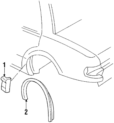 Bonneville EXTERIOR TRIM - QUARTER PANEL