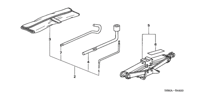 Tools - Jack for 2006 Acura RSX #0