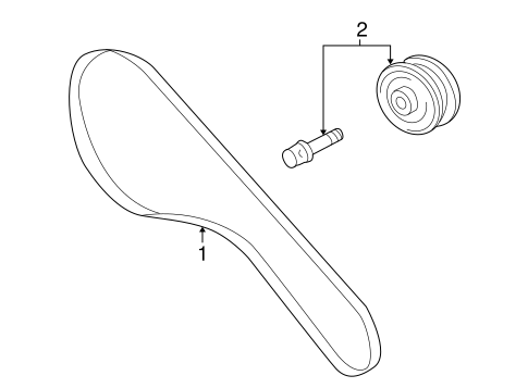 MAINTENANCE & LUBRICATION/BELTS & PULLEYS for 2003 Toyota Prius #1