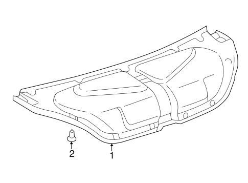 BODY/INTERIOR TRIM - TRUNK for 2007 Toyota Solara #1