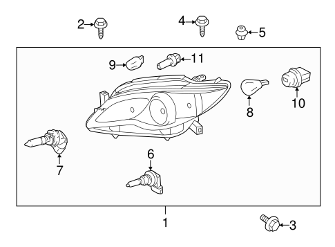 ELECTRICAL/HEADLAMP COMPONENTS for 2012 Toyota Avalon #1