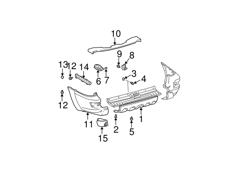 BODY/BUMPER & COMPONENTS - REAR for 2005 Toyota 4Runner #1