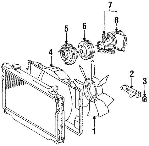 COOLING SYSTEM/COOLING FAN for 1997 Toyota Land Cruiser #1