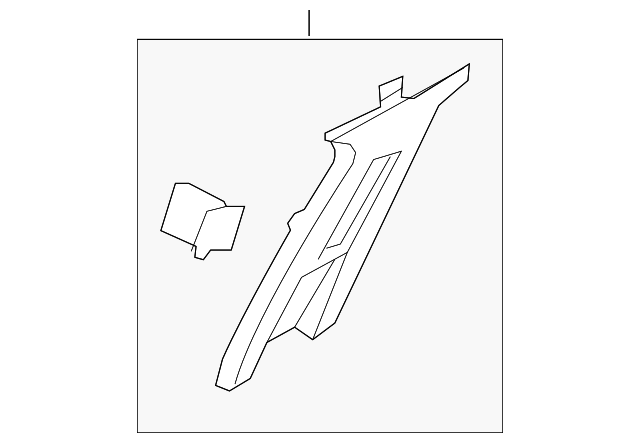 D2BZ-5424356-AB Деталь UPR CTR PLR TRIM, RIGHT