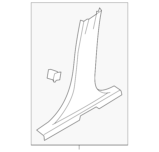 BE8Z-5424346-AA Деталь LWR CTR PLR TRIM, RIGHT