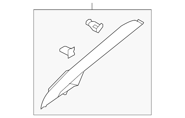 AE8Z-5403599-AA Деталь WINDSHIELD PILLAR TRIM, LEFT
