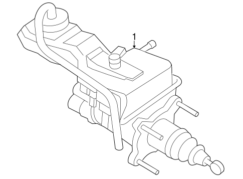 Mariner MASTER CYLINDER - COMPONENTS ON DASH PANEL