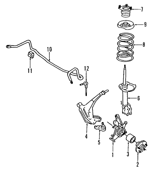 Front Suspension for 1995 Nissan Quest #0